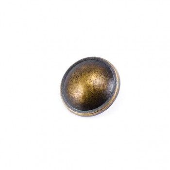 Convex Round Brass Metal Button