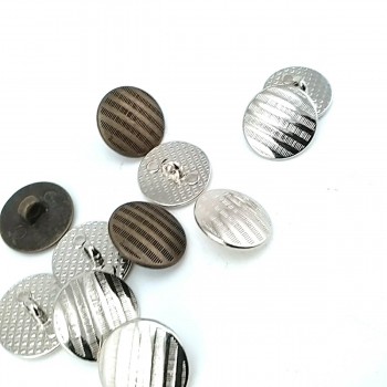 ▷ Metal Buttons - Striped metal Shank Button 17 mm - 28 L