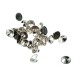 With & Without Stone Metal Foot Button 10 mm - 16 size E 1599