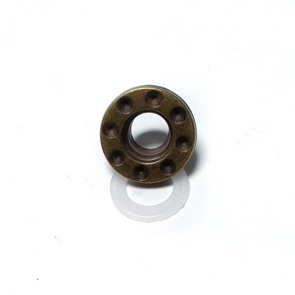 Zinc Alloy Eyelet Coats and Coats Lacing Hole Diameter 17 mm E 154