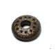 Patterned zinc alloy metal eyelet with diameter 34 mm E 377