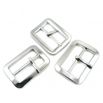 Buy Silver Center Bar Belt Buckle - 40 mm (1 1/2) 