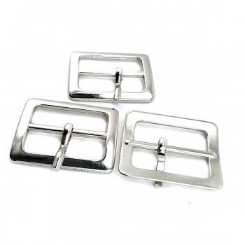 ▷ Metal Buckles - Belt Buckle - Zync Alloy Metal Center Bar